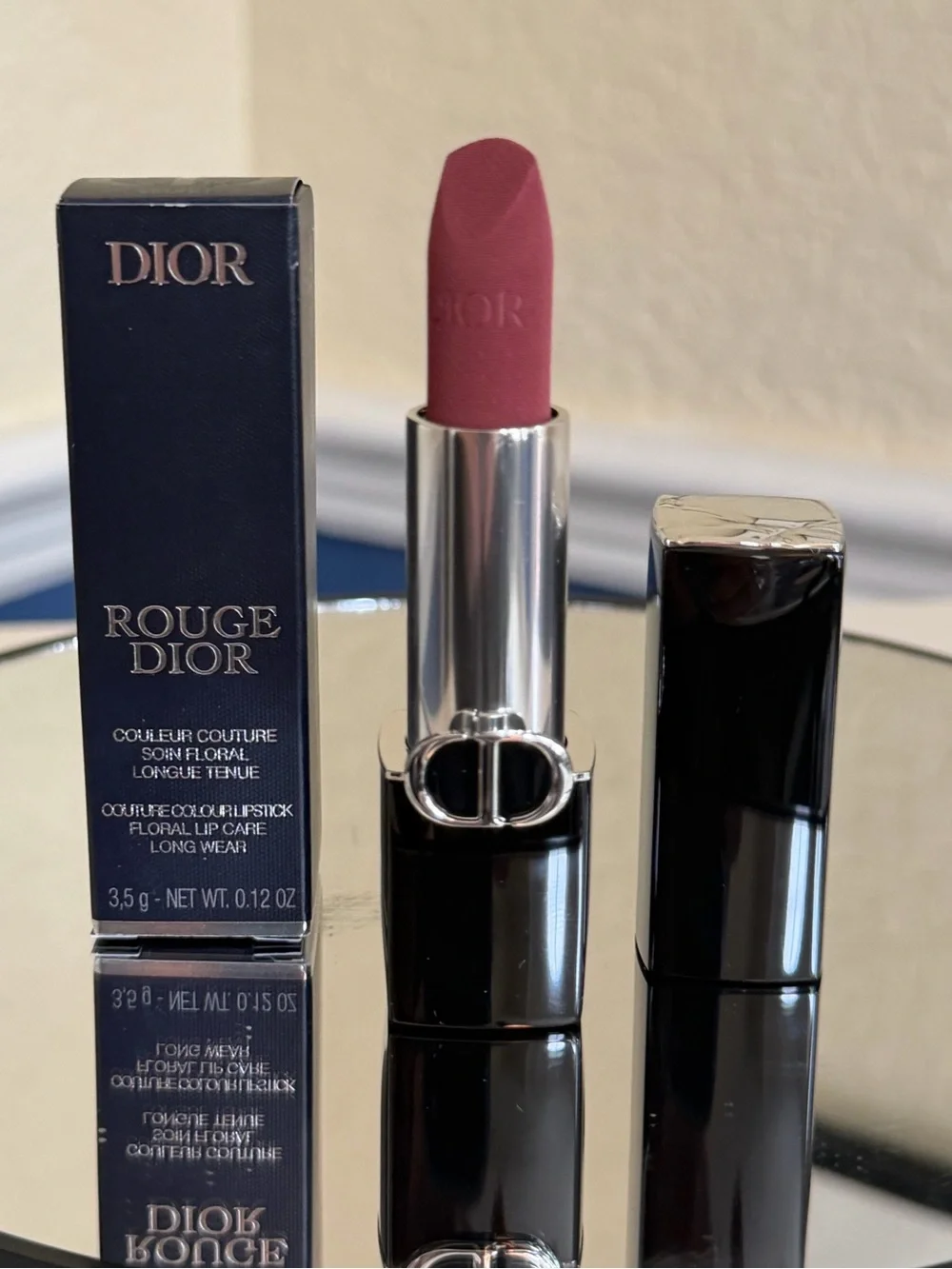 Rouge Dior Couture Colour Lipstick in shade 429 Rose Blues Velvet finish